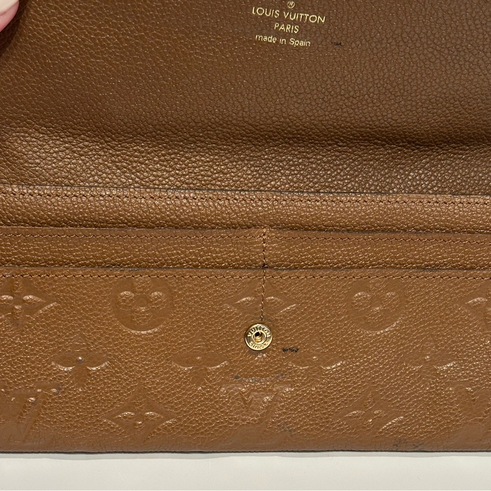 Louis Vuitton Sarah Wallet Empreinte Brown - Picture 9 of 15